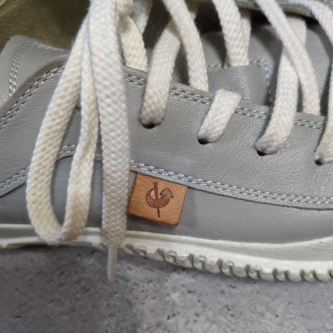 SPINGLE MOVE ローカットスニーカー グレー M カンガルーレザー