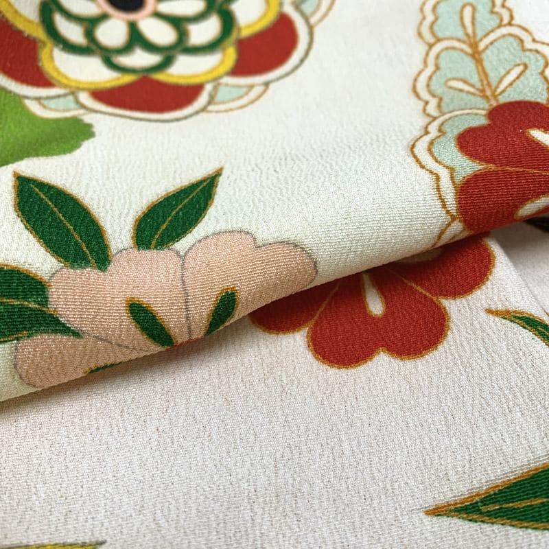 503aj16■卒業式 十三参り ジュニア アンティーク着物&六通袋帯■良好