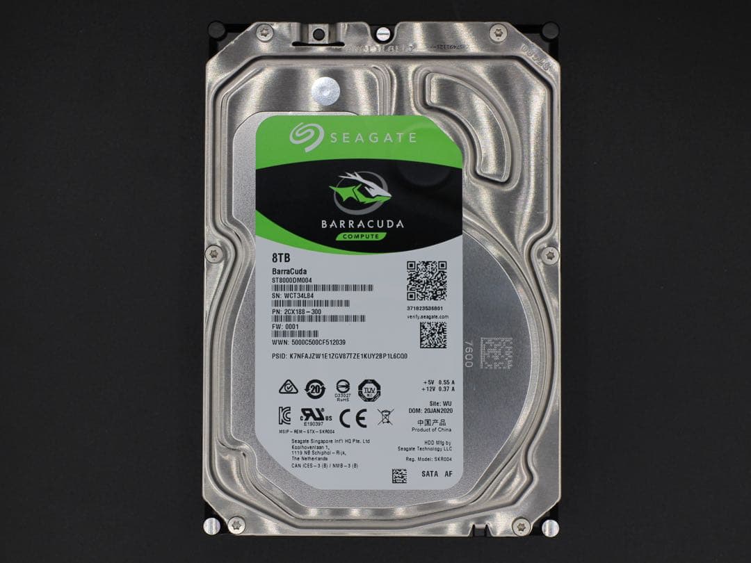 SEAGATE HDD 8TB ST8000DM004 ハードディスク 12