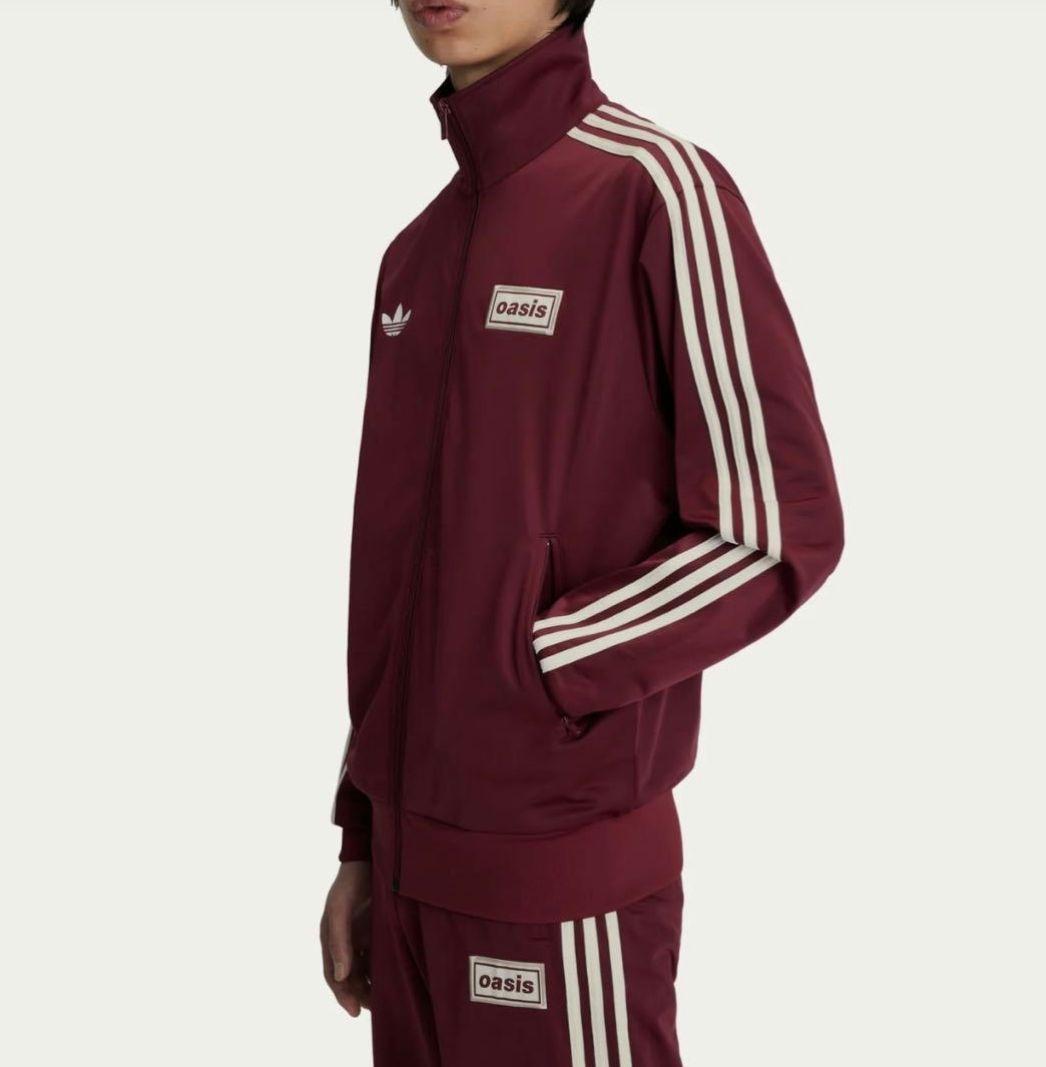 値下海外限定oasis adidas Live'25 トラックジャケットマルーン