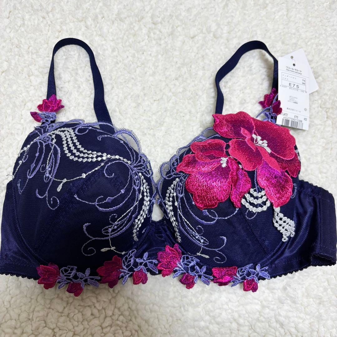 新品 E75 M サルート ブラショーツセット Salute ワコール