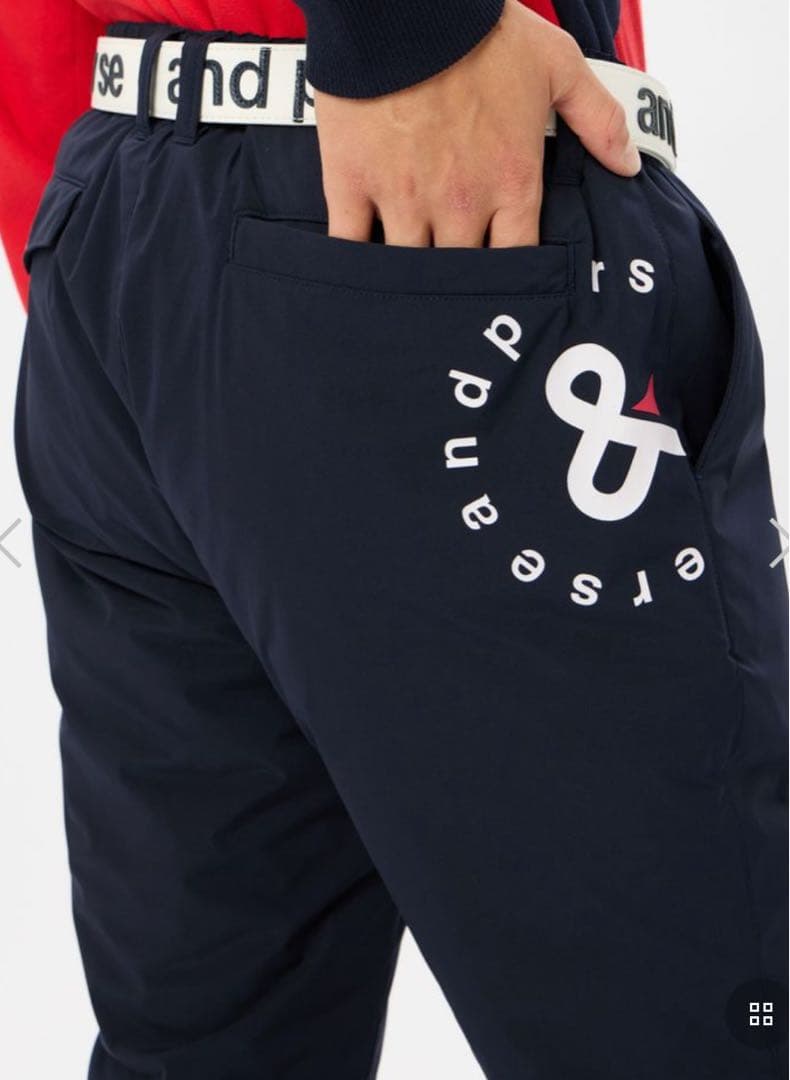 and per se エアロカプセル中綿パンツ マルチストレッチ/撥水/保温