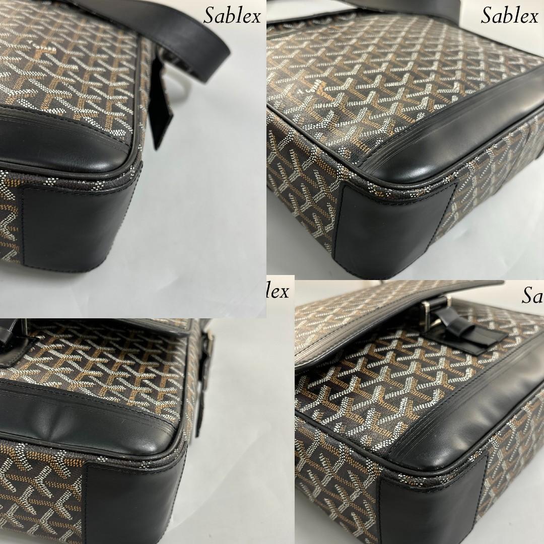 【超極美品】ゴヤール グランブルー MM ショルダーバッグ クロスボディバッグ