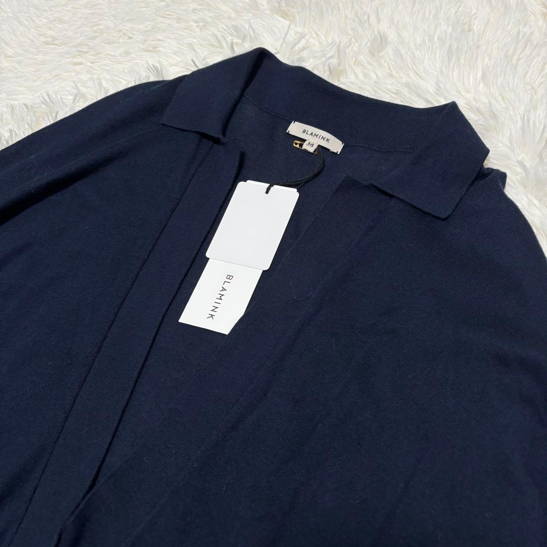 新品タグ付 定価8.2万 近年モデル ブラミンク シルクカシミヤ 18G ニット