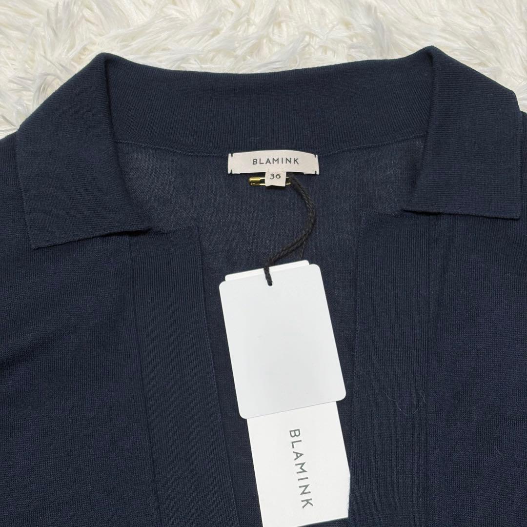 新品タグ付 定価8.2万 近年モデル ブラミンク シルクカシミヤ 18G ニット