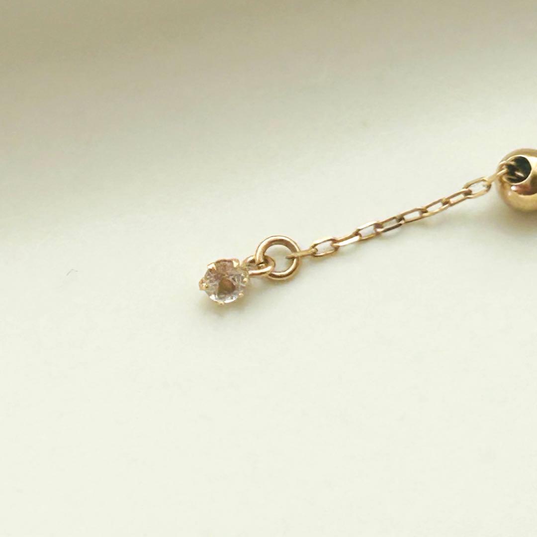 【Lilas】K10 アコヤパール 1粒ムーブブレスレット