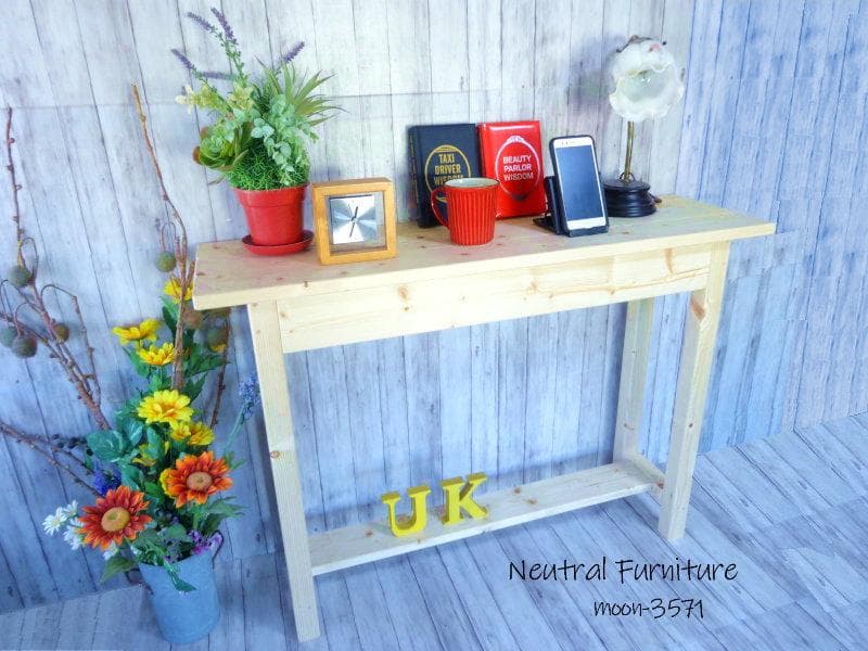 ハンドメイド ナイトテーブル (ナチュラル)