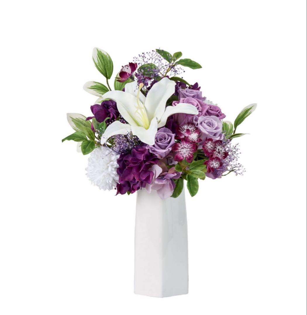 プリザーブドフラワー　紫