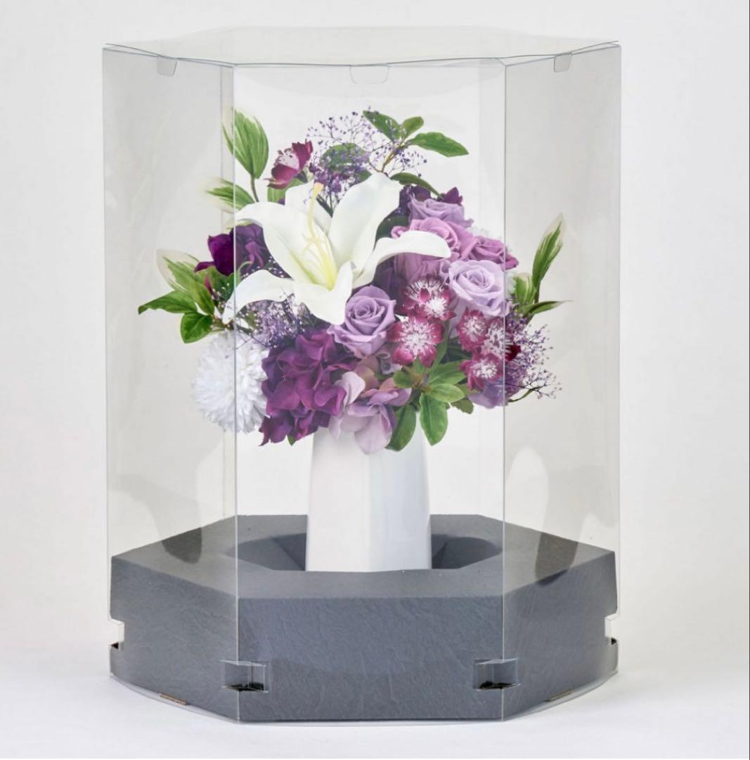 プリザーブドフラワー　紫