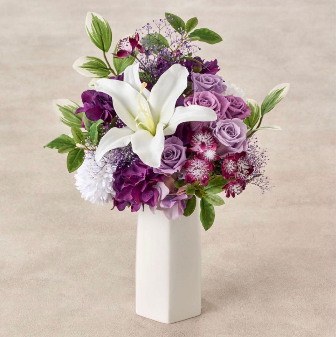 プリザーブドフラワー　紫