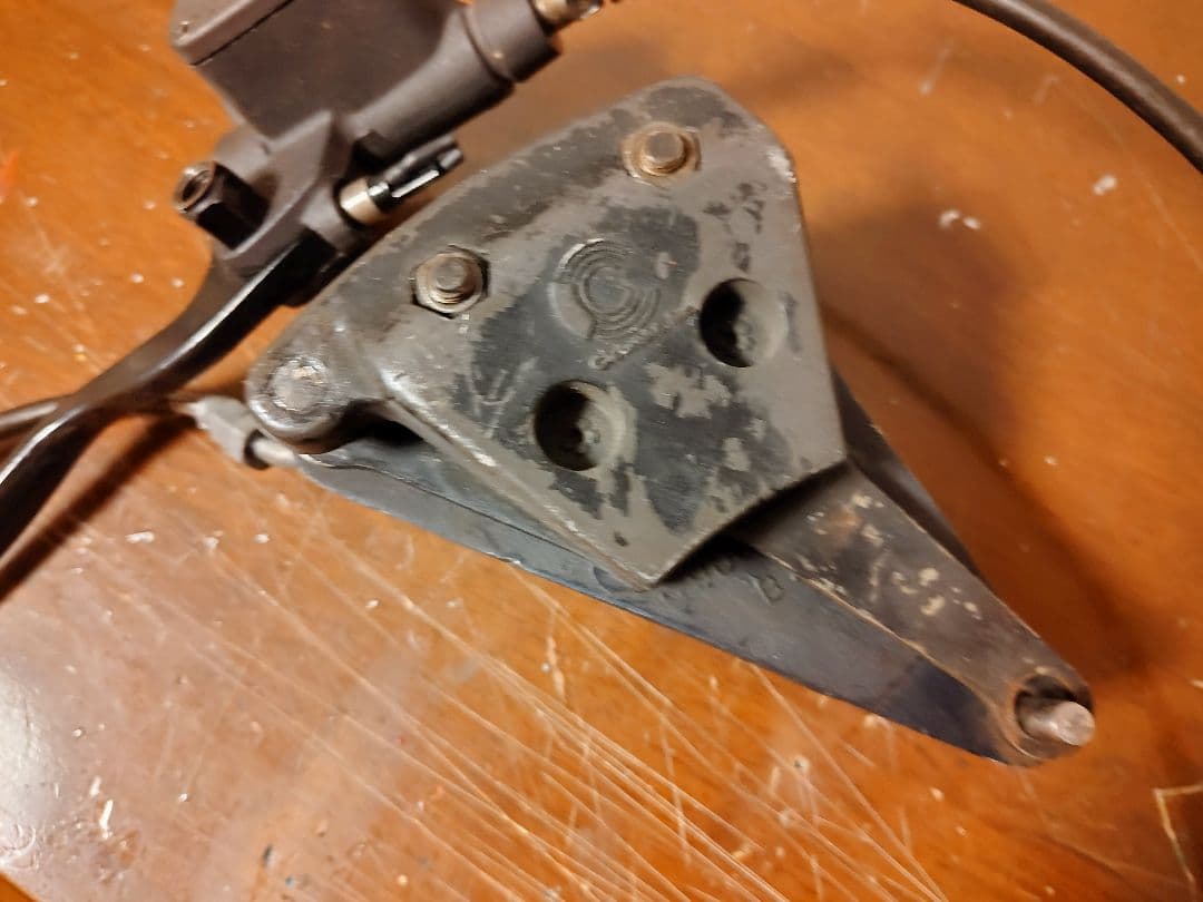 サボテン様【ショベルリジット】バイクシート　ブレーキセット