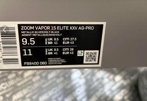 NIKE ZOOM VAPOR 15 ELITE XXV AG PRO ナイキ