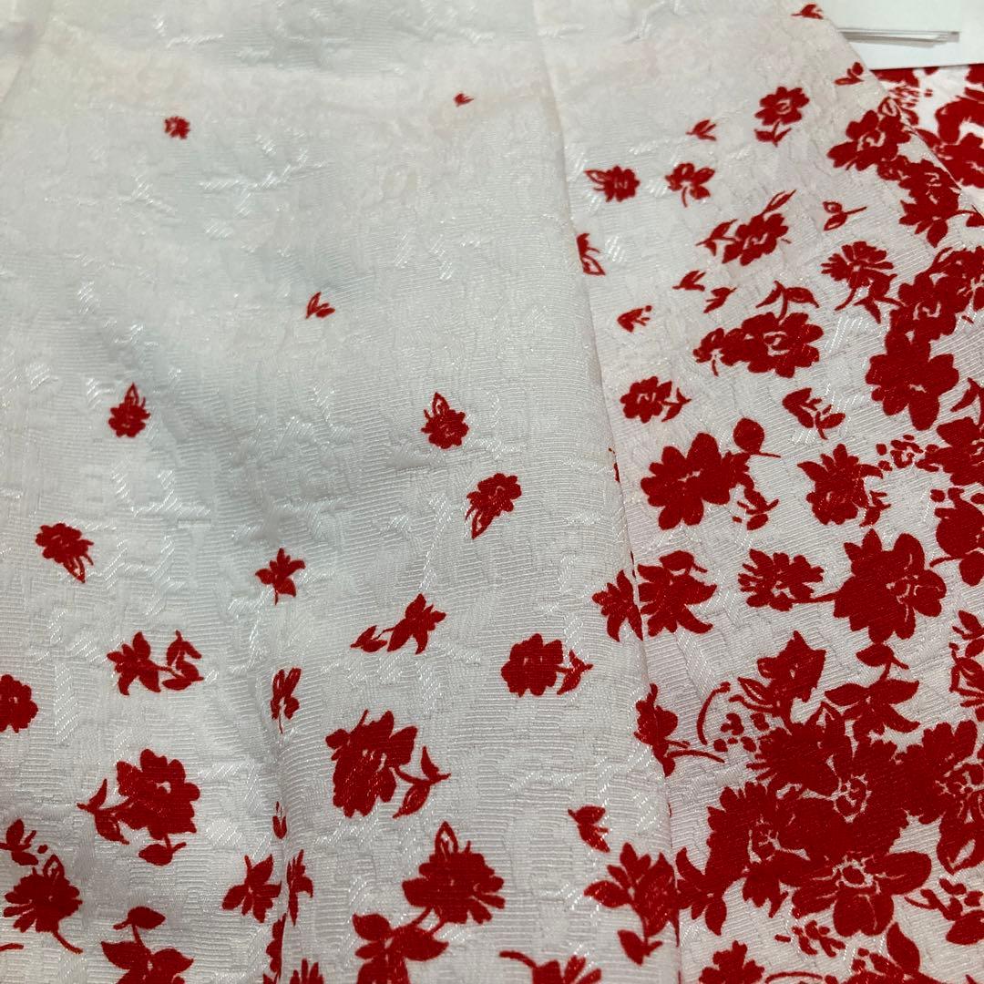 エムズグレイシー　スカート　花柄　日本製　新品　パネルプリントスカート　38