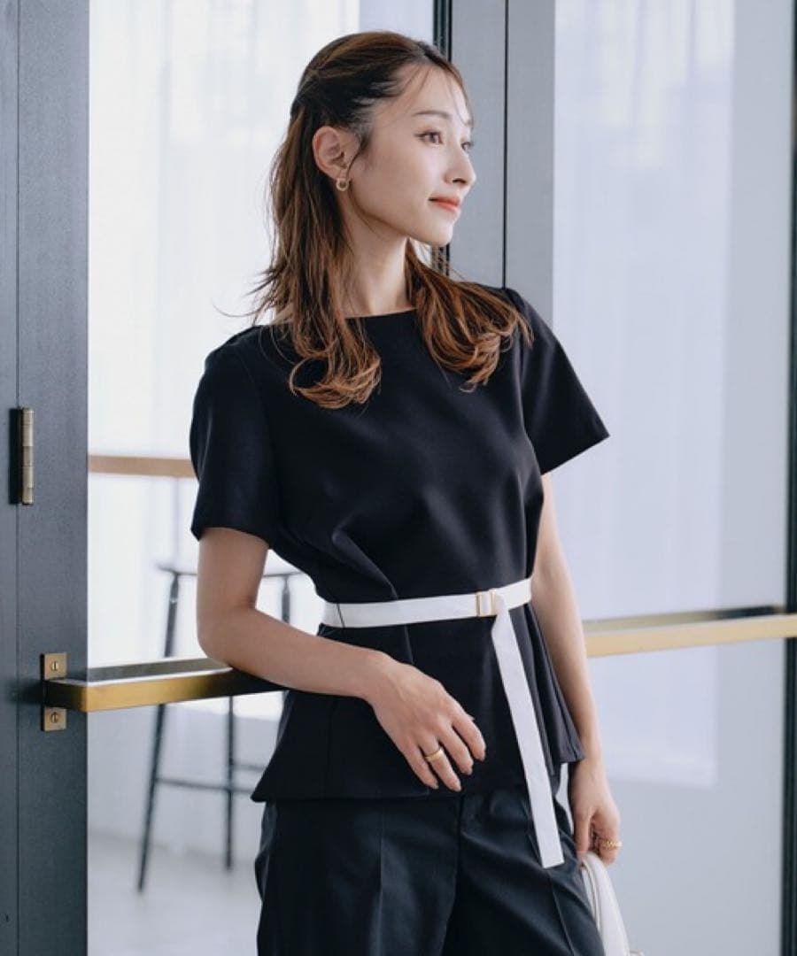 新品未使用☆ Maglie le cassetto ペプラム ブラウス9号