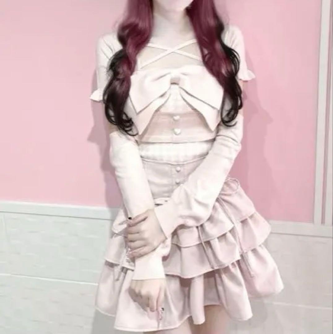 HONEY MEW ビッグリボンアンサンブルトップス