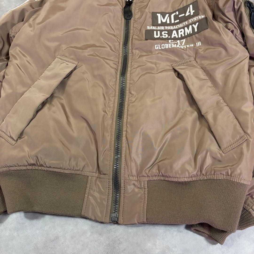 美品 AVIREX アヴィレックス MA-1 M.F.F. 希少カラー ベージュ