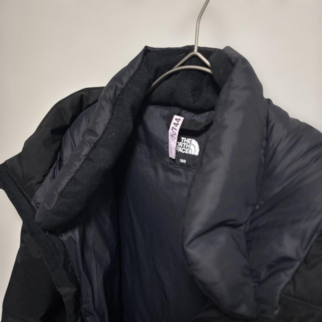 【クリーニング済】ノースフェイス DRYVENT ロングダウン S キッズ160