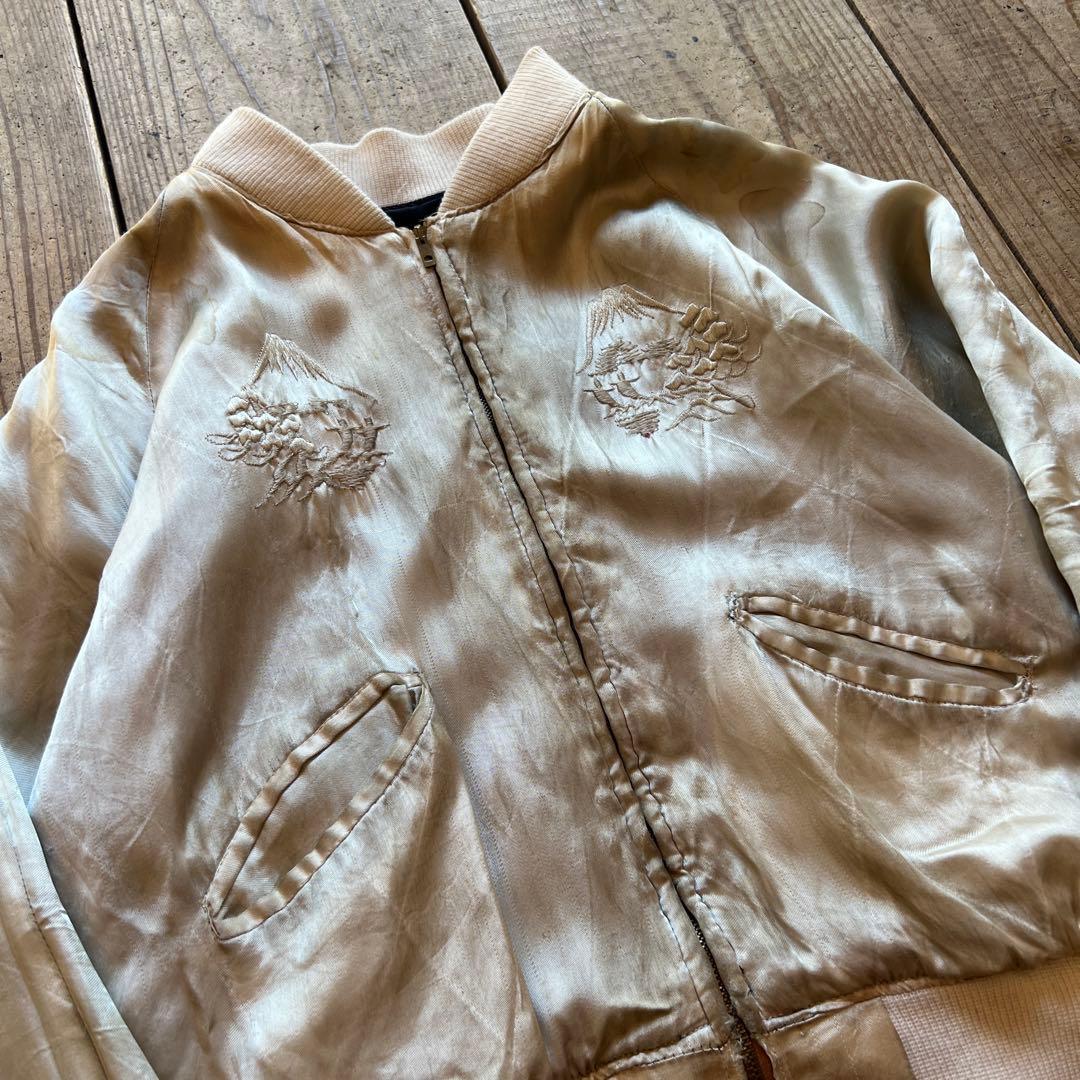 50年代 スカジャン スーベニアジャケット 別珍 鷹 虎　オリジナル ビンテージ