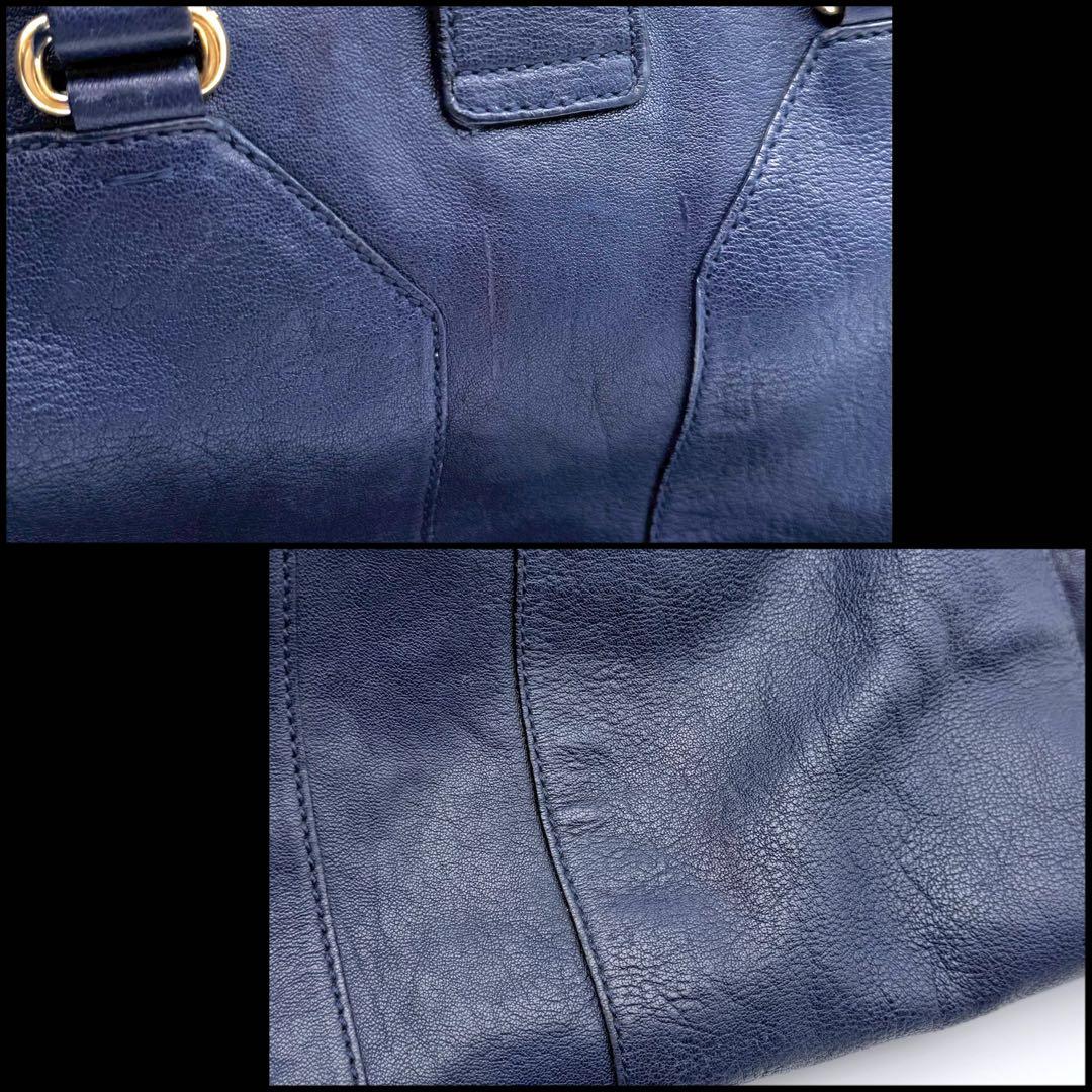 Yves Saint Laurent カバスシック　Yライン　レザートートバッグ