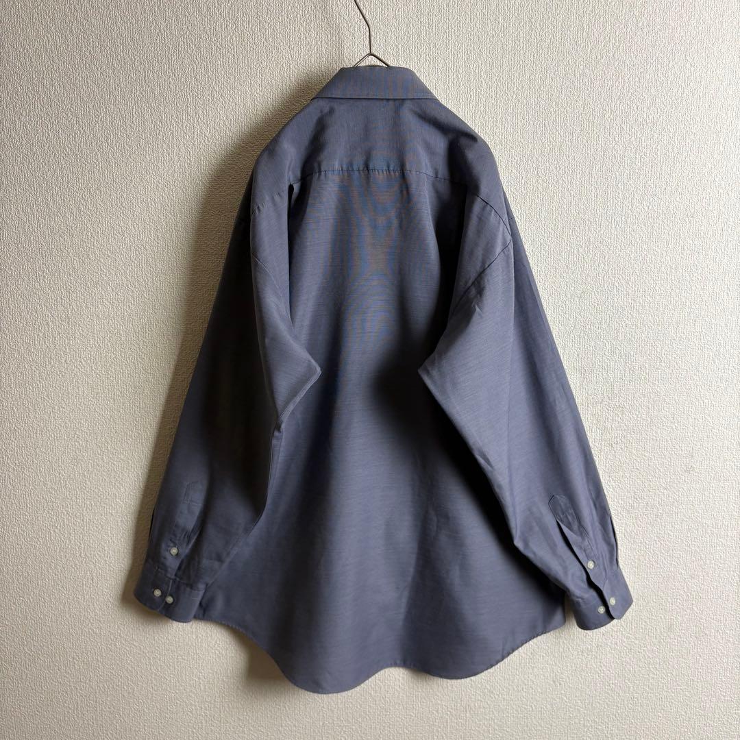 Burberrysネクタイシャツスイングトップ　クロコダイル柄　スエード生地古着