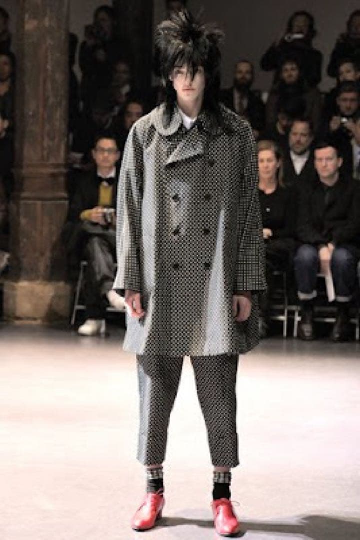 コムデギャルソンオムプリュス　12aw ドットトレンチコート