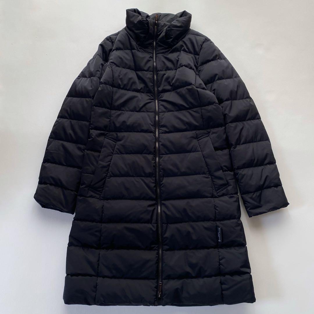 【極美/ダウン】マッキントッシュロンドン スタンドカラーコート 黒 38