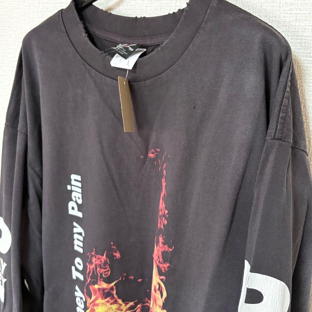 新品 セントマイケル ロングスリーブTシャツ ブラック Lサイズ