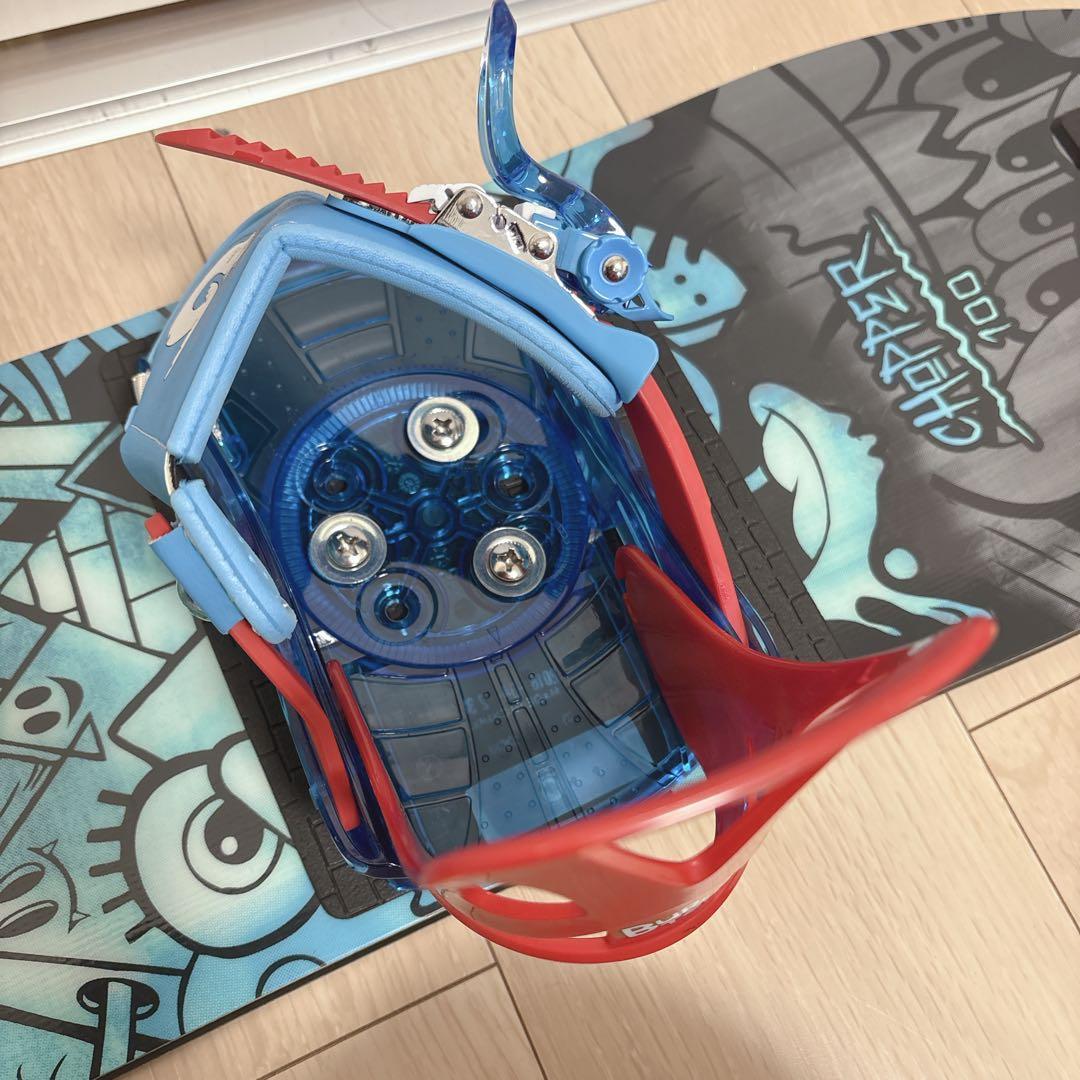 【送料込】バートンChopper 100 スノーボード　ビンディング 2点セット
