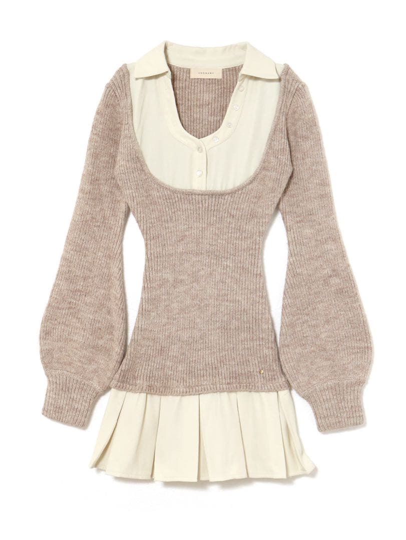 ANDMARY Demi layered mini dress 【新品タグ付き】