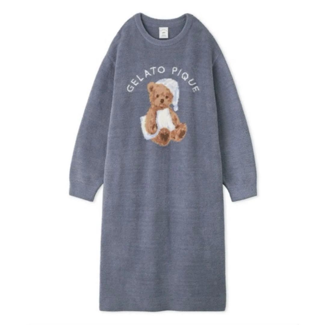 GOOD NIGHT BEAR ジャガードワンピース