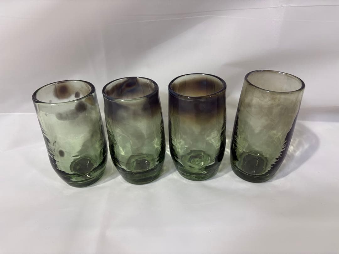 【稲嶺盛吉】琉球ガラス　グラスセット⑥