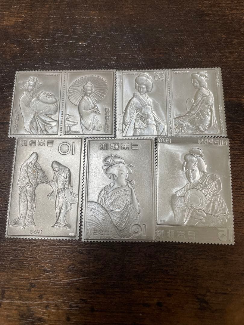 招*@様 純銀レリーフ5枚