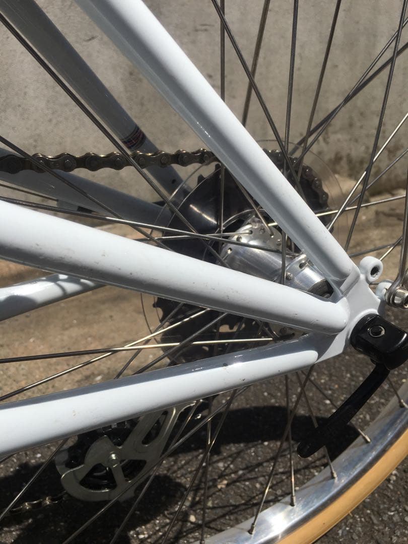 極上品 ミニベロ ラレー ホワイト チャリ 自転車 20インチ 新車