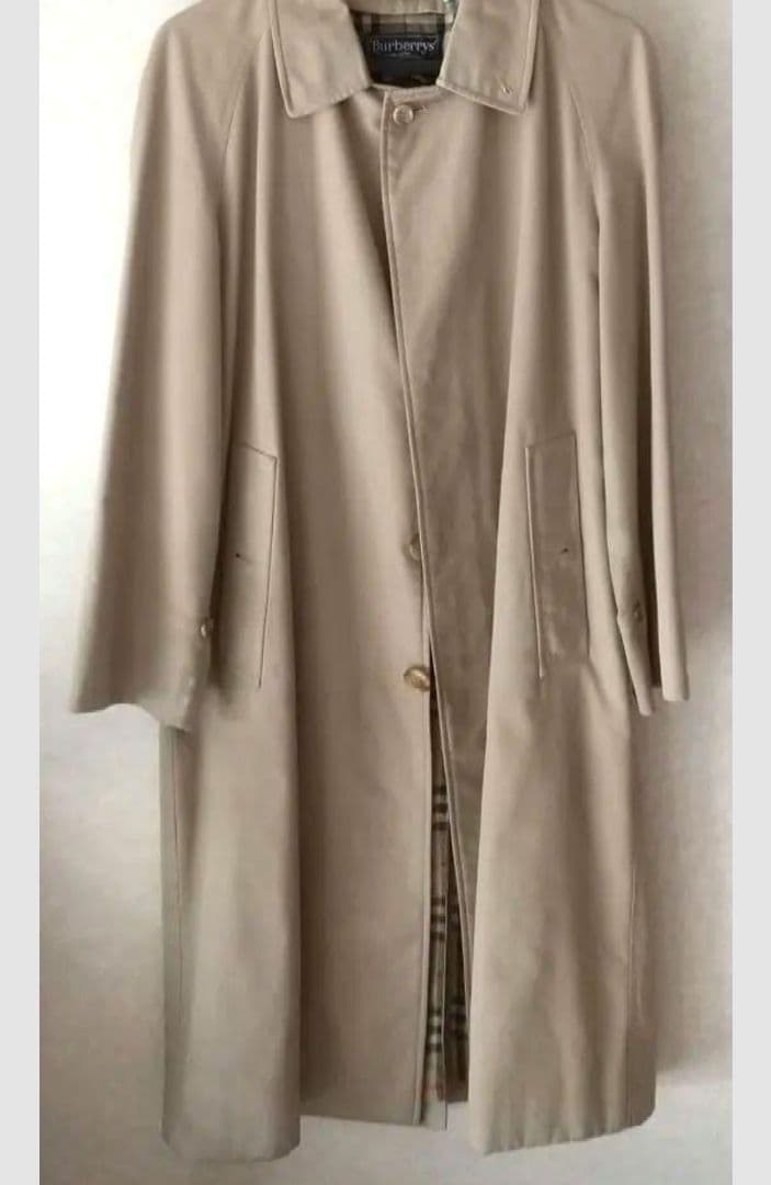 英国製 バーバリー ステンカラーコートライナー ノバチェック ベージュ