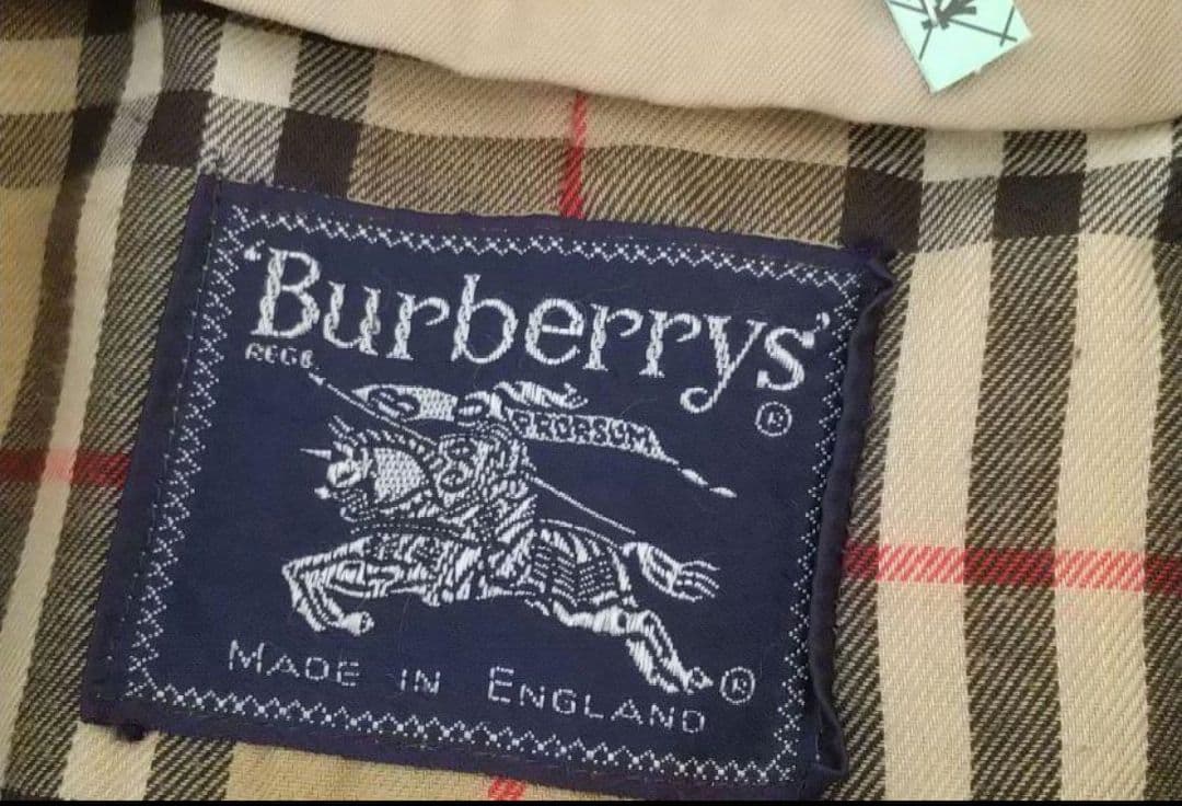 英国製 バーバリー ステンカラーコートライナー ノバチェック ベージュ