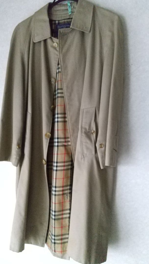 英国製 バーバリー ステンカラーコートライナー ノバチェック ベージュ