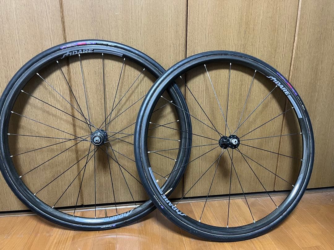 カーボンチューブラーホイール 中古 リムブレーキ