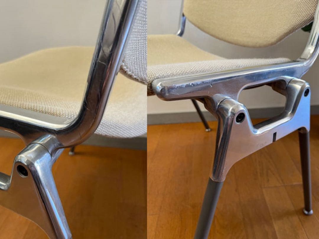 イタリア　ヴィンテージ　カステリチェア　② スタッキング　ミッドセンチュリー