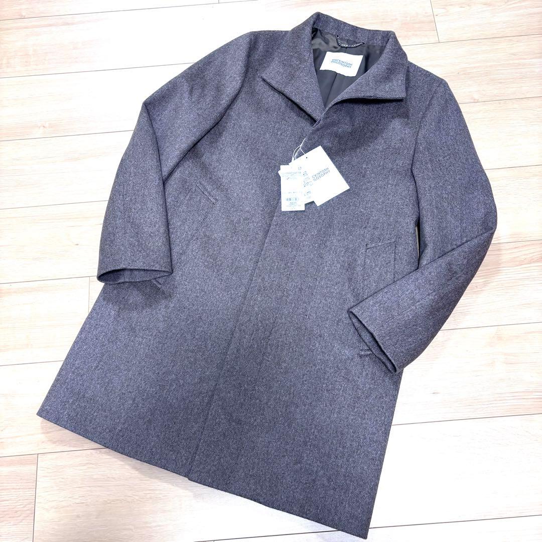 新品タグ付　マッキントッシュフィロソフィー スタンドカラーコート　カシミヤ　36