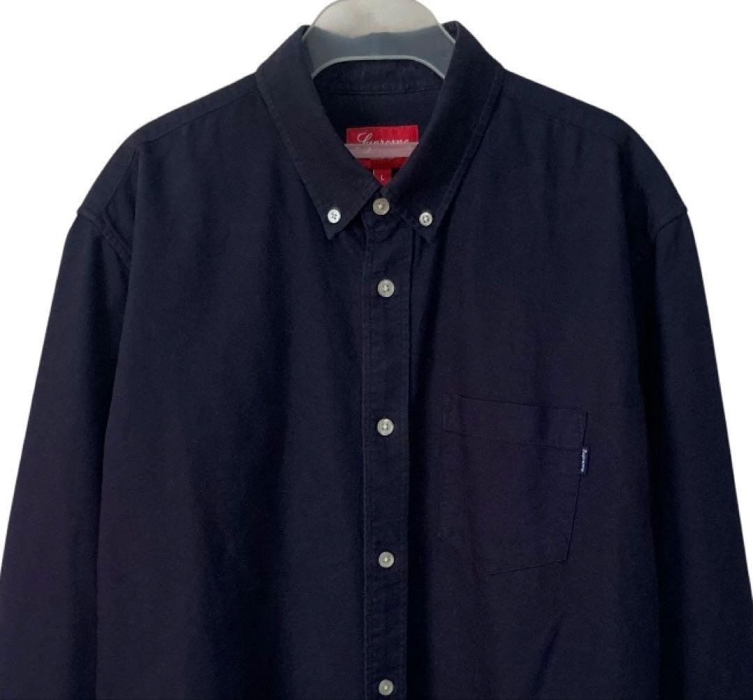 SUPREME シュプリーム OXFORD SHIRT ネイビー L