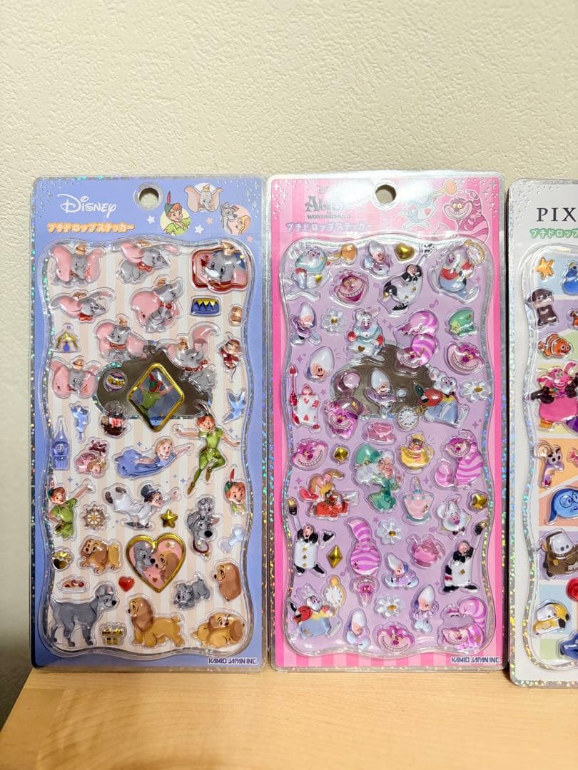 正規品 プチドロップステッカー プチドロ ピクサー ディズニー 4枚まとめ売り