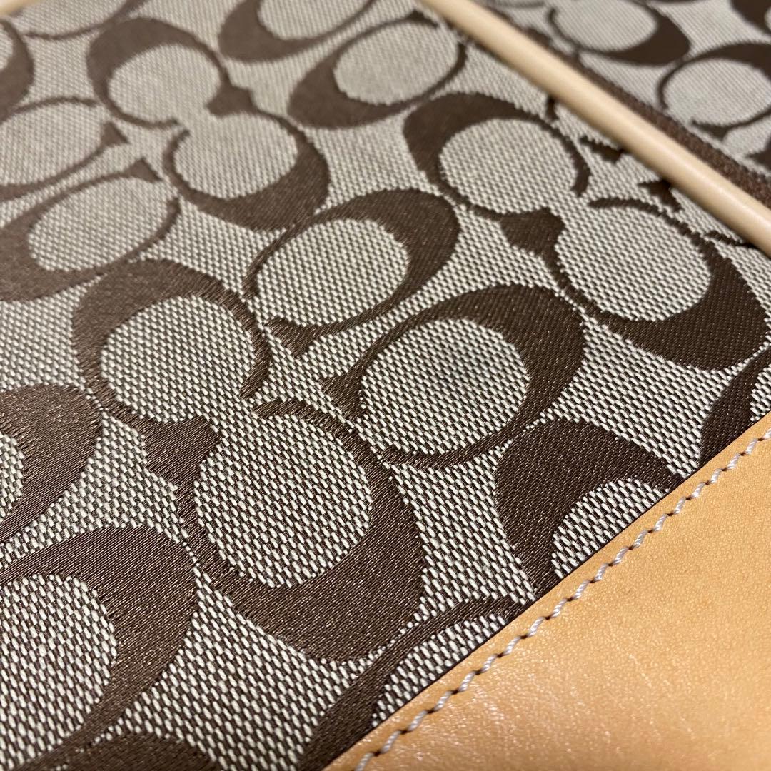 美品 【COACH】 キャリーバッグ シグネチャー 旅行鞄 4261