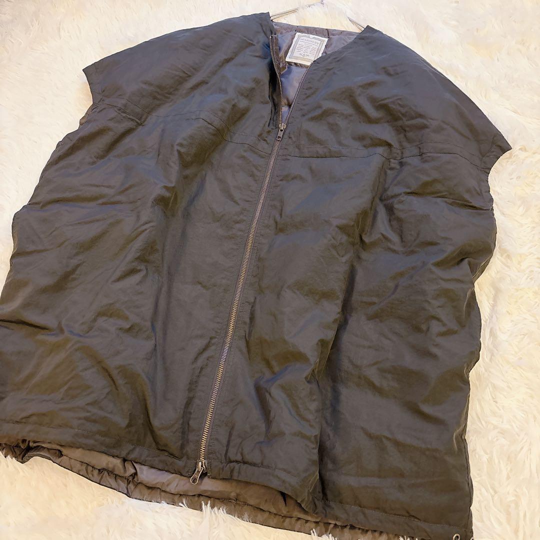 【美品】BEARDSLEY ビアズリー　ダウンビッグジレ　ダウンベスト　カーキ