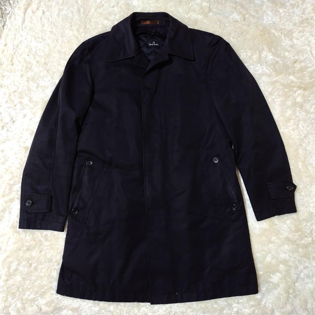 ポールスミス ステンカラーコート キルティング ライナー付き ブラック
