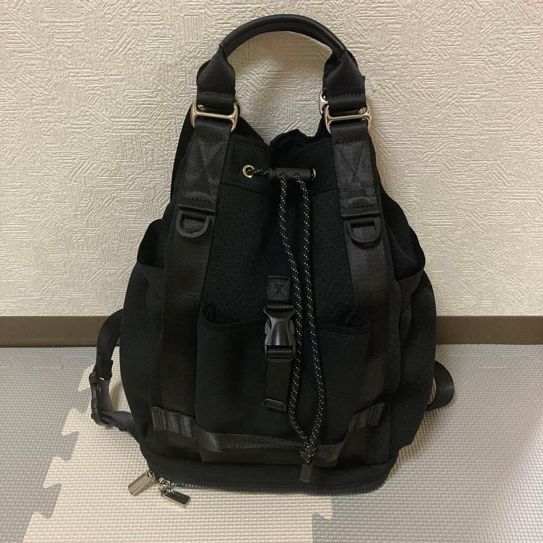 story. ストーリー ネオプレン ボンディングリュック 黒2wayポーチ付き