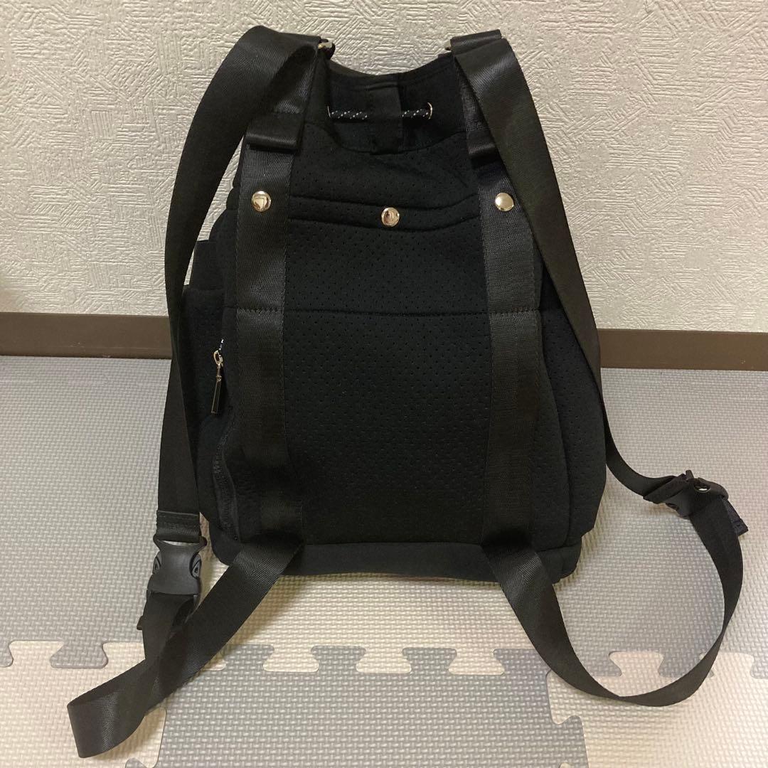 story. ストーリー ネオプレン ボンディングリュック 黒2wayポーチ付き