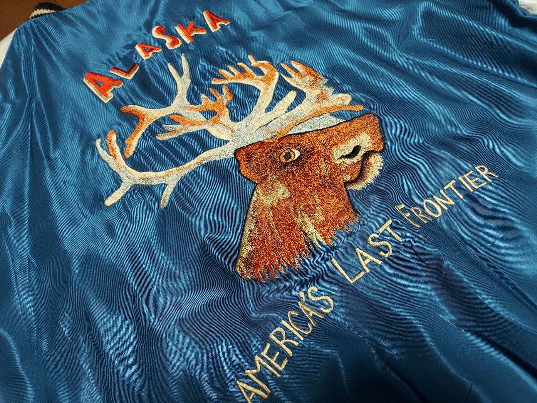 テーラー東洋 スカジャン 1950sスタイル アセテート 鷹 ヘラジカ XXL