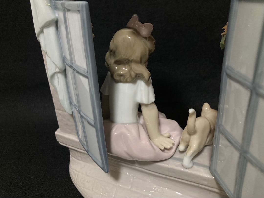 【超希少 美品】リヤドロ 日向ぼっこ 割れ欠け無し 廃盤作品 6817