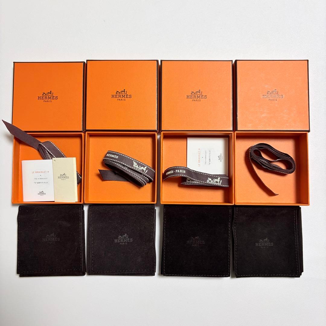 美品　エルメス　ブレスレットケース　4個セット　保存袋　空箱　アクセサリー入れ