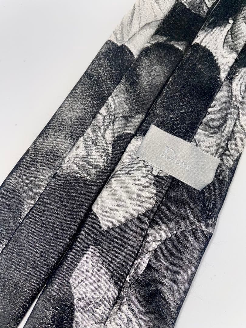 美品 Dior Homme ネクタイ ハイブランド アート柄 写真プリント 希少